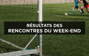 Résultats du week-end des 10 et 11 octobre